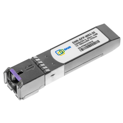 SNR  Модуль SFP WDM, дальность до  20км (14dB), 1550нм