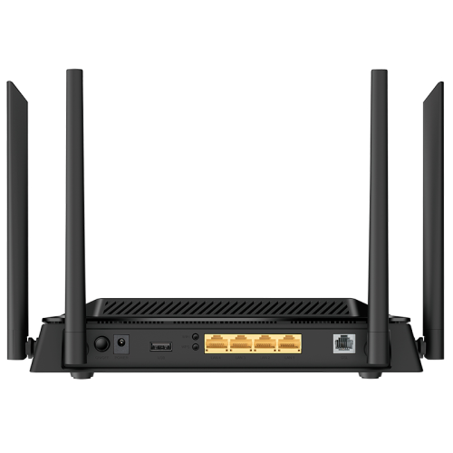 D-Link VDSL2/ADSL2+ AC1200 Wi-Fi Router, 4x1000Base-T LAN, 4x5dBi external antennas, Annex A, DSL+USB ports, Ethernet WAN / 3G/LTE support