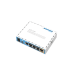 MikroTik hAP with 650MHz CPU, 64MB RAM, 5xLAN, built-in 2.4Ghz 802.11b/g/n 2x2 two chain wireless with integrated antennas, USB, RouterOS L4, desktop case, PSU