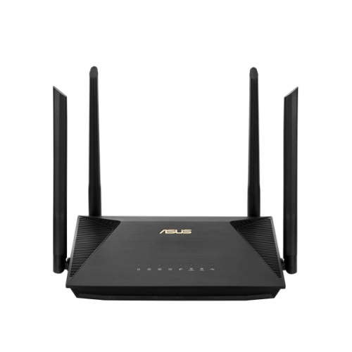 ASUS RT-AX53U// 802.11b/g/n/ac/ax, 574 + 1201 Mbps, 2,4 + 5 gGz, 4 antenna, USB ; 90IG06P0-MO3500