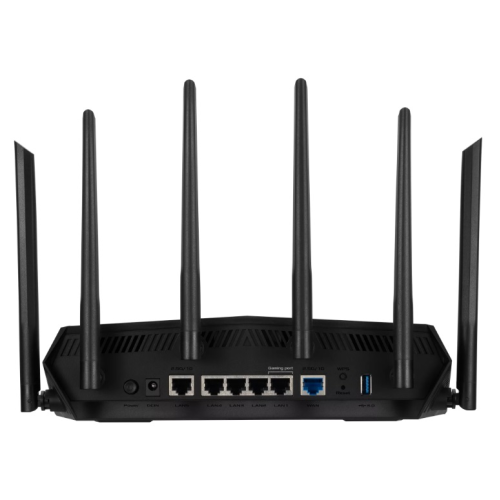 ASUS TUF-AX6000// 802.11 a/b/g/n/ac/ax, 1148 + 4804 Mbps, 2,4 + 5 gGz, 6 antenna; 90IG07X0-MO3C00