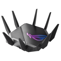 ASUS ROG GT-AXE11000// 802.11 a/b/g/n/ac/ax 1148 + 4804Mbps, 2,4 + 5 gGz, 8 antenna, USB, GBT LAN ; 90IG06E0-MO1R00