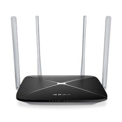MERCUSYS AC1200 Двухдиапазонный Wi-Fi роутер, до 300 Мбит/с на 2,4 ГГц + до 867 Мбит/с на 5 ГГц,4 фиксированные внешние антенны, 3 порта LAN 10/100 Мбит/с, 1 порт WAN 10/100 Мбит/с