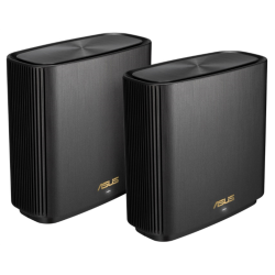 ASUS XT9(B-2-PK)//2 access point, 802.11b/g/n/ac/ax, 574 + 4804Mbps, 2,4 + 5 gGz, black ; 90IG0740-MO3B30