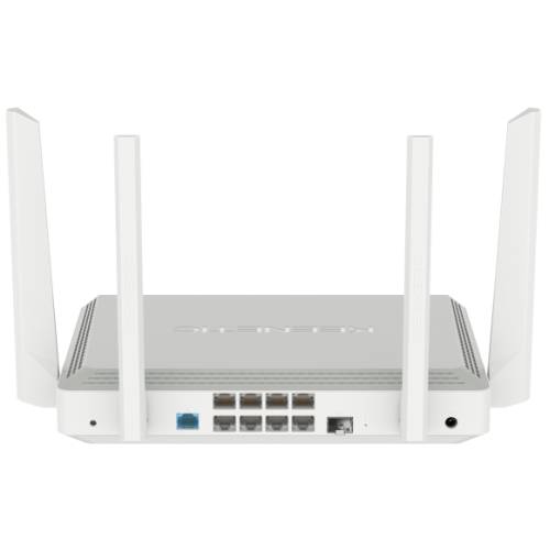 Keenetic Giant (KN-2610), Гигабитный интернет-центр с двухдиапазонным Mesh Wi-Fi AC1300, двухъядерным процессором, 9-портовым коммутатором Smart Pro, портами SFP, USB 3.0 и 2.0