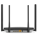 MERCUSYS AC1200 Двухдиапазонный гигабитный Wi-Fi роутер, до 300 Мбит/с на 2,4 ГГц + до 867 Мбит/с на 5 ГГц, 4 фиксированные внешние антенны, 3 гигабитных порта LAN, 1 гигабитный порт WAN