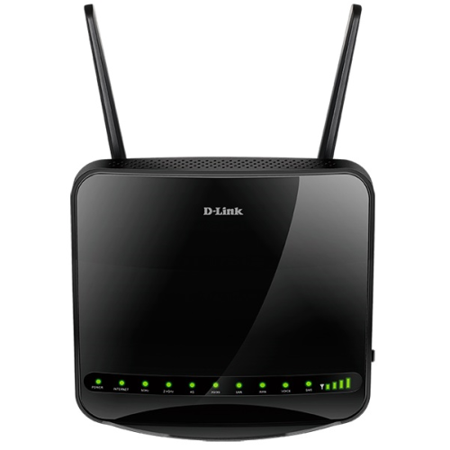 D-Link AC1200 Wi-Fi LTE Router, 1000Base-T WAN, 4x1000Base-T LAN, 2x3dBi detachable LTE antennas, 4x3dBi internal Wi-Fi antennas, SIM slot, FXS port