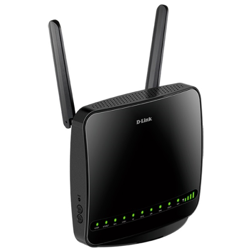 D-Link AC1200 Wi-Fi LTE Router, 1000Base-T WAN, 4x1000Base-T LAN, 2x3dBi detachable LTE antennas, 4x3dBi internal Wi-Fi antennas, SIM slot, FXS port