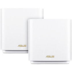 ASUS XT8 (W-2-PK) //2 access point, 802.11b/g/n/ac/ax, 574 + 4804Mbps, 2,4 + 5 gGz, white ; 90IG0590-MO3G40