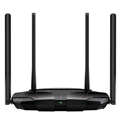 MERCUSYS AX3000 Двухдиапазонный Wi-Fi 6 роутер, до 574 Мбит/с на 2,4 ГГц + до 2402 Мбит/с на 5 ГГц,  4 фиксированные внешние антенны, 3 гигабитных порта LAN, 1 гигабитный порт WAN