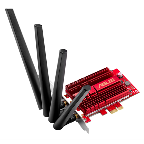 ASUS PCE-AC88 // WI-FI 802.11ac, 1000 + 2167 Mbps, PCI-E Adapter, 4 antenna ; 90IG02H0-BM0000