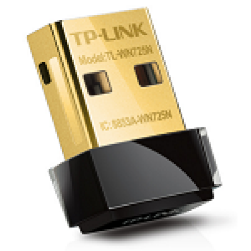 TP-Link TL-WN725N, N150 Ультракомпактный Wi-Fi USB адаптер, до 150 Мбит/с на 2,4 ГГц, USB 2.0