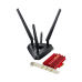 ASUS PCE-AC68 // WI-FI 802.11ac, 1000 + 2167 Mbps, PCI-E Adapter, 4 antenna ; 90IG00R0-BM0G00