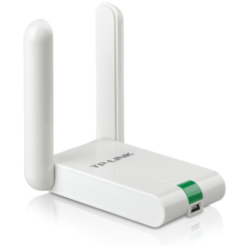TP-Link TL-WN822N, N300 Wi-Fi USB-адаптер высокого усиления, до 300 Мбит/с на 2,4 ГГц, 2 внешние антенны с высоким коэффициентом усиления, Mini USB 2.0, удлинительный кабель, кнопка WPS