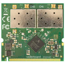 MikroTik 802.11a/b/g/n High Power Dual Band MiniPCI card with MMCX connectors