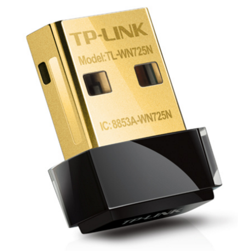 TP-Link TL-WN725N, N150 Ультракомпактный Wi-Fi USB адаптер, до 150 Мбит/с на 2,4 ГГц, USB 2.0