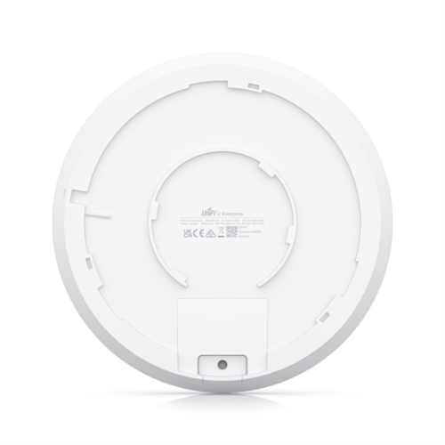 Ubiquiti Access Point U6 Enterprise WiFi 6 support (2.4/5/6 GHz bands), 10.2 Gbps aggregate throughput rate, (1) 2.5GbE RJ45 port (PoE In)Powered with PoE+