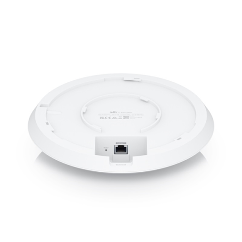 Ubiquiti Access Point U6 Enterprise WiFi 6 support (2.4/5/6 GHz bands), 10.2 Gbps aggregate throughput rate, (1) 2.5GbE RJ45 port (PoE In)Powered with PoE+