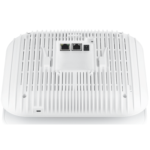Точка доступа Zyxel NebulaFlex Pro WAX650S, WiFi 6, 802.11a/b/g/n/ac/ax (2,4 и 5 ГГц), MU-MIMO, Smart Antenna, антенны 4x4, до 1200+2400 Мбит/с, 1xLAN 5GE, 1xLAN GE, PoE, защита от 4G/5G, отдельный ра