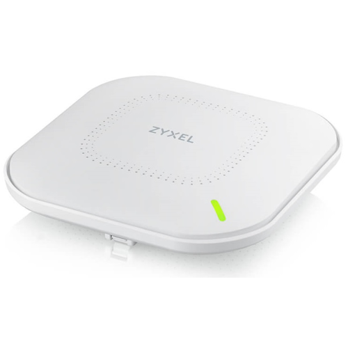 Точка доступа Zyxel NebulaFlex NWA110AX, WiFi 6, 802.11a/b/g/n/ac/ax (2,4 и 5 ГГц), MU-MIMO, антенны 2x2, до 575+1200 Мбит/с, 1xLAN GE, PoE, защита от 4G/5G, БП в комплекте