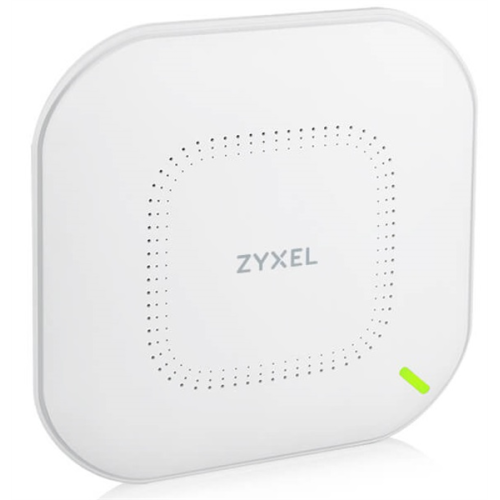 Точка доступа Zyxel NebulaFlex NWA110AX, WiFi 6, 802.11a/b/g/n/ac/ax (2,4 и 5 ГГц), MU-MIMO, антенны 2x2, до 575+1200 Мбит/с, 1xLAN GE, PoE, защита от 4G/5G, БП в комплекте