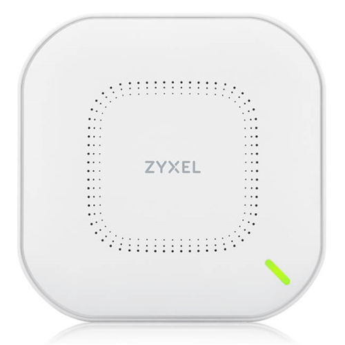 Точка доступа Zyxel NebulaFlex NWA110AX, WiFi 6, 802.11a/b/g/n/ac/ax (2,4 и 5 ГГц), MU-MIMO, антенны 2x2, до 575+1200 Мбит/с, 1xLAN GE, PoE, защита от 4G/5G, БП в комплекте