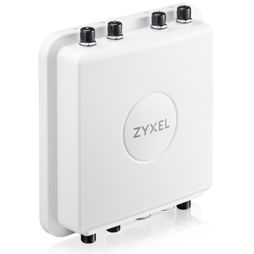 Уличная точка доступа Zyxel NebulaFlex Pro WAX655E, WiFi 6, 802.11a/b/g/n/ac/ax (2,4 и 5 ГГц), внешние N-type антенны 2x2/4x4 (отдельно), до 575+4800 Мбит/с, 1xLAN 2.5GE, IP67, PoE only