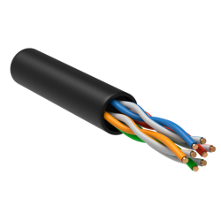 ITK Витая пара U/UTP кат.5E 4x2х24AWG LSZH черный (305м)