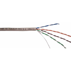 Кабель TWT UTP, 2 пары, Кат.5e, LSZH, 305 метров, белый