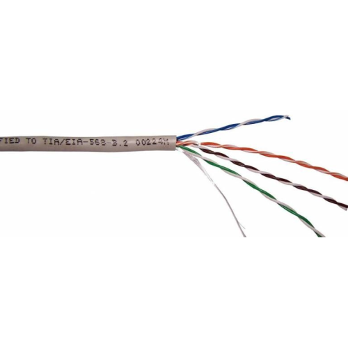 Кабель TWT UTP, 4 пары, Кат.6, LSZH, белый, 305 метров