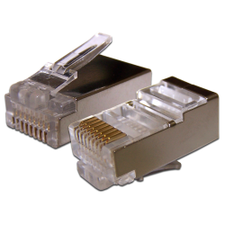 Коннектор RJ45 STP 8P8C, универсальный, для толстого кабеля, cat.6, 100 шт.