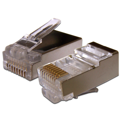Коннектор RJ45 STP 8P8C, универсальный, для толстого кабеля, cat.6, 100 шт.