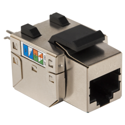 Модуль Keystone RJ45, Cat.5E, STP, 90 градусов, белый