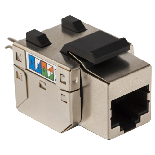 Модуль Keystone RJ45, Cat.5E, STP, 90 градусов, белый