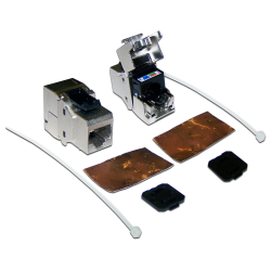 Модуль Keystone, RJ45, кат.6A, STP, 180 градусов