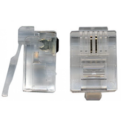 Коннектор RJ12 д/кабеля 2-ух контактный, 100 шт.