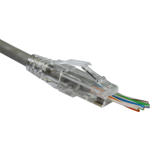 Защитные колпачки для кабеля 5,5 мм, на соединение коннектора с кабелем, прозрачные, 100 шт. в пчк