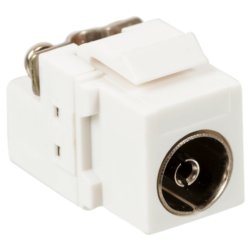 Модуль Keystone, TV-розетка, винтовое соединение, белый