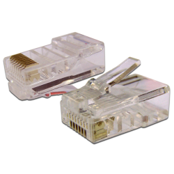 Коннектор RJ45 UTP 8P8C, универсальный, cat.6, 100 шт.