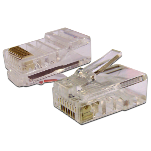 Коннектор RJ45 UTP 8P8C, универсальный, cat.6, 100 шт.