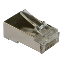 Коннектор RJ45 тип EZ, 8P8C, STP, Cat.5e, универсальный, покрытие 50 микрон,100 шт.