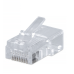 Cabeus 8P8C Коннектор RJ-45 под витую пару, категория 5e, универсальный, для проводников с толщ. по изол. до 1,05 мм