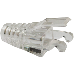 Защитные колпачки для кабеля 5,5 мм, на соединение коннектора с кабелем, прозрачные, 100 шт. в пчк