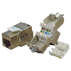 Модуль Keystone RJ45, Cat.6, STP, 180 градусов