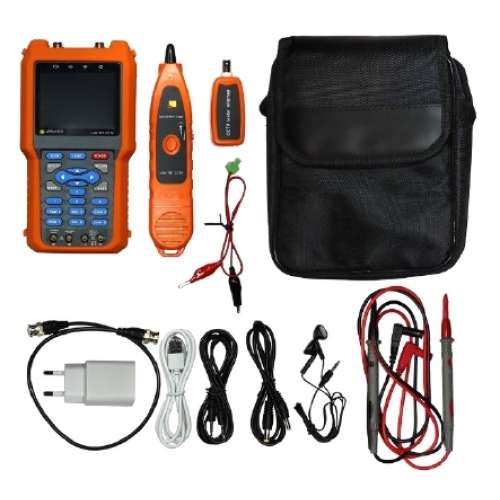 Тестер для сетей видеонаблюдения с трассировкой кабельных линий и мультиметром