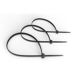 Cabeus GTOUT-150 Стяжка нейлоновая неоткрывающаяся, безгалогенная (halogen free), 150x3.6мм, черная, outdoor (для использования от -40 до +85 C), устойчивая к UV, (100 шт)