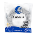 Cabeus PC-UTP-RJ45-Cat.5e-10m-LSZH Патч-корд U/UTP, категория 5е, 2xRJ45/8p8c, неэкранированный, серый, LSZH, 10м