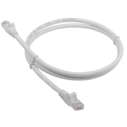 Патч-корд LANMASTER LSZH UTP кат.6, 5.0 м, белый
