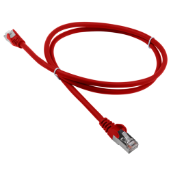 Патч-корд LANMASTER LSZH FTP кат.5e, 5.0 м, красный