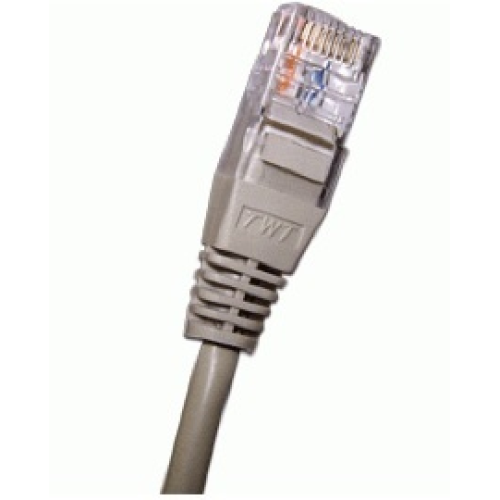 Патч-корд 2-х парный TWT UTP кат.5e, с заливными колпачками, 2.0 м, серый